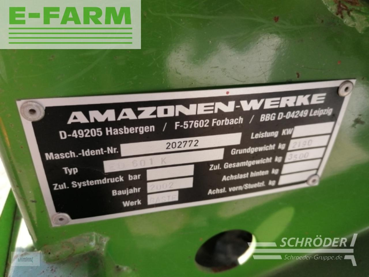 Precision sowing machine Amazone ed 601-k: picture 9