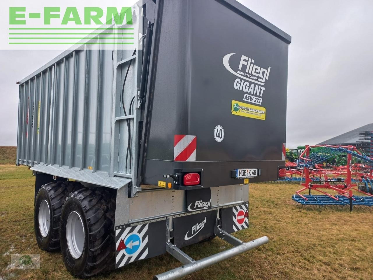 Farm tipping trailer/ Dumper Fliegl gigant asw 271 compact fox tandem: picture 3