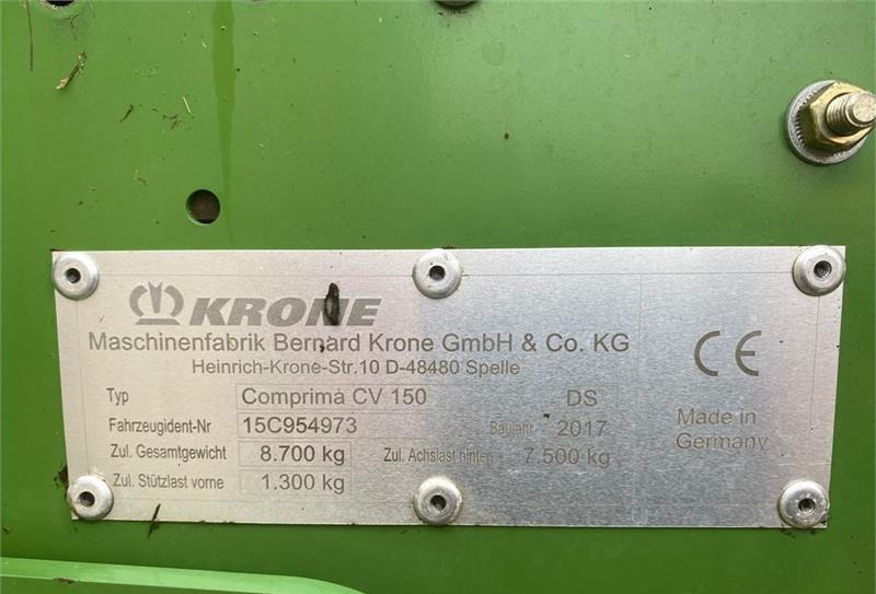 Round baler Krone CV 150 XC Extreme Comprima X-treme: picture 10