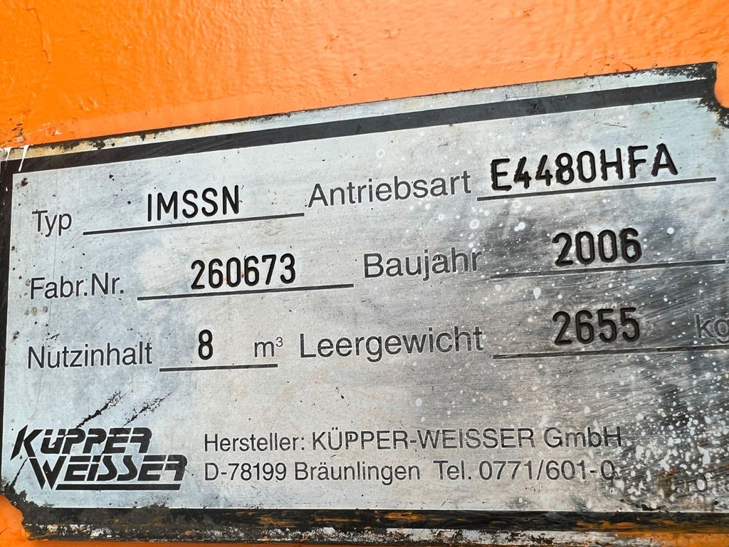 Sand/ Salt spreader for Municipal/ Special vehicle Küpper Weisser Salzstreuer IMSSN E 4480 HFA: picture 6