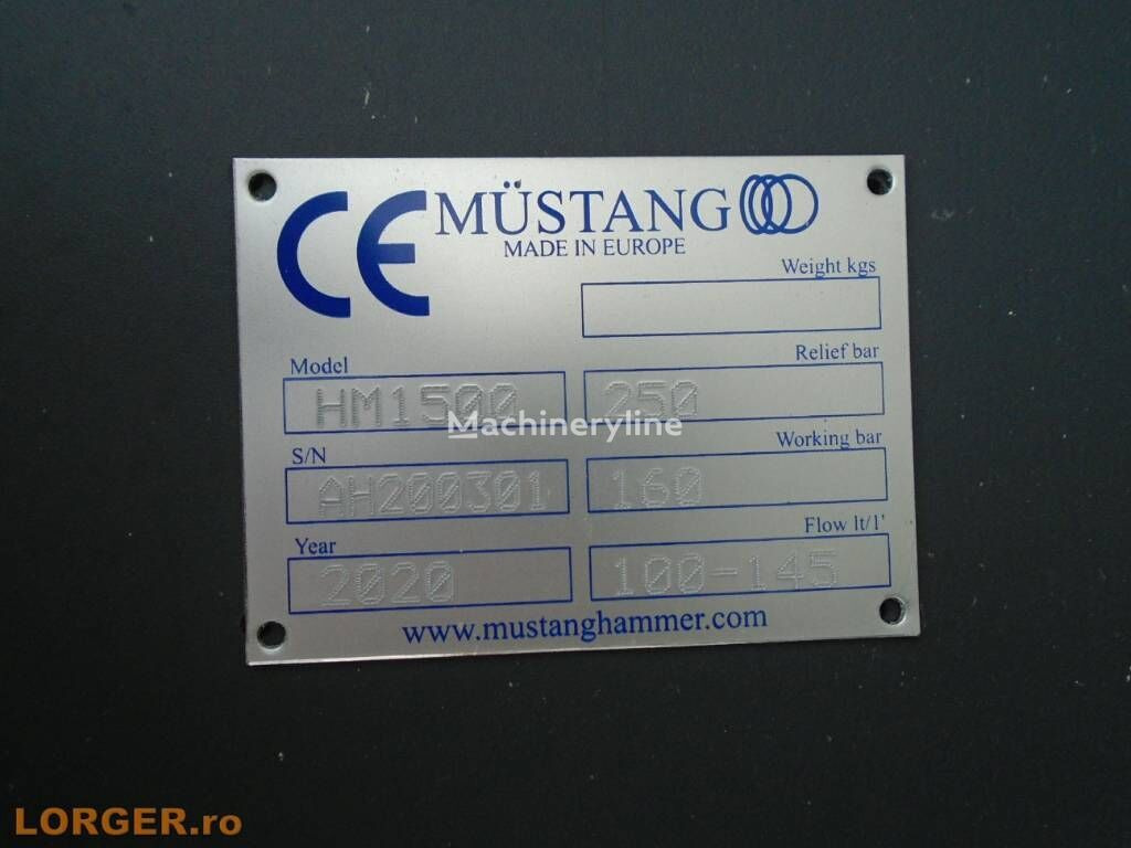 Hydraulic hammer Mustang HM1500: picture 5