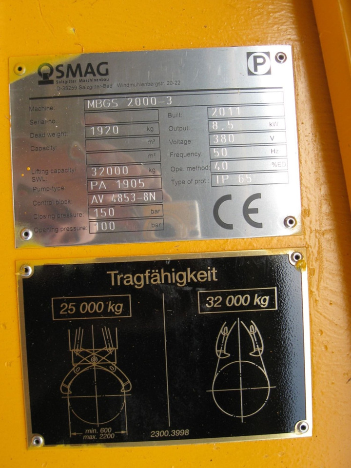Grapple for Forestry equipment OSMAG MBGS2000-3: picture 8