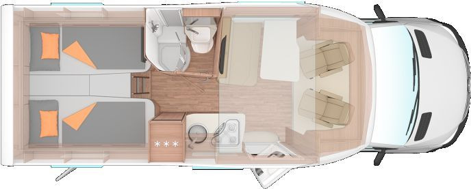 New Semi-integrated motorhome Weinsberg CaraCompact Suite 640 MEG EDITION [PEPPER] Licht: picture 2