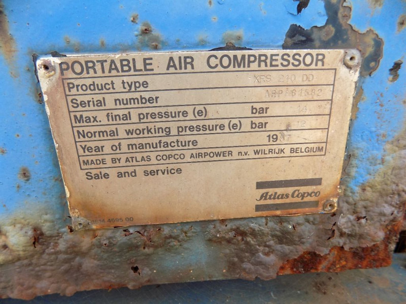 Air compressor Atlas-Copco XRS 210 DD Air compressor 14 Bar: picture 2