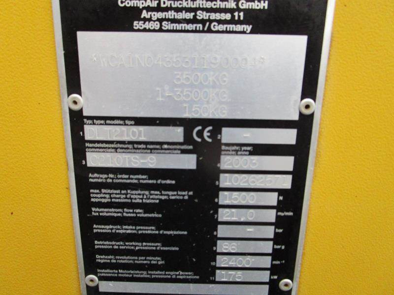 Air compressor Compair C 210 TS - 9 - N: picture 14