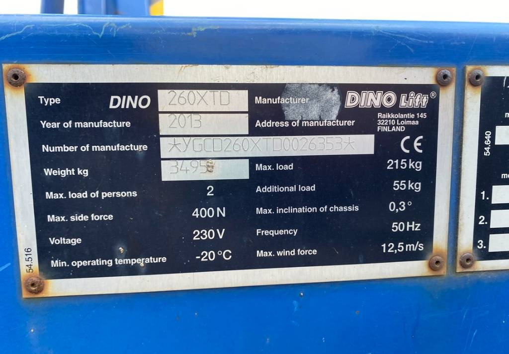 Trailer mounted boom lift Dino 260XTD Articulated Towable Boom Work Lift 2600cm: picture 20