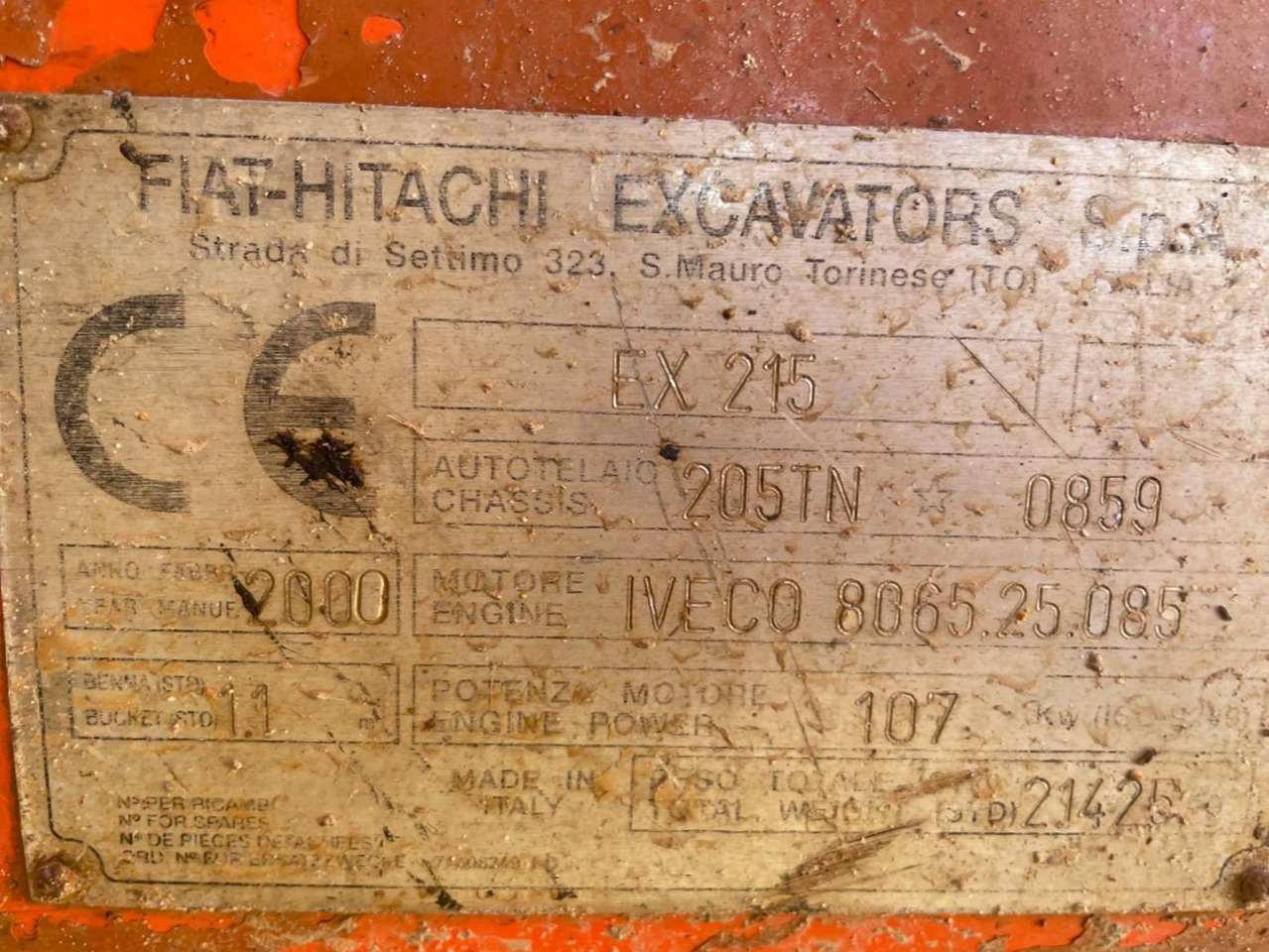 Crawler excavator FIAT HITACHI EX215: picture 15