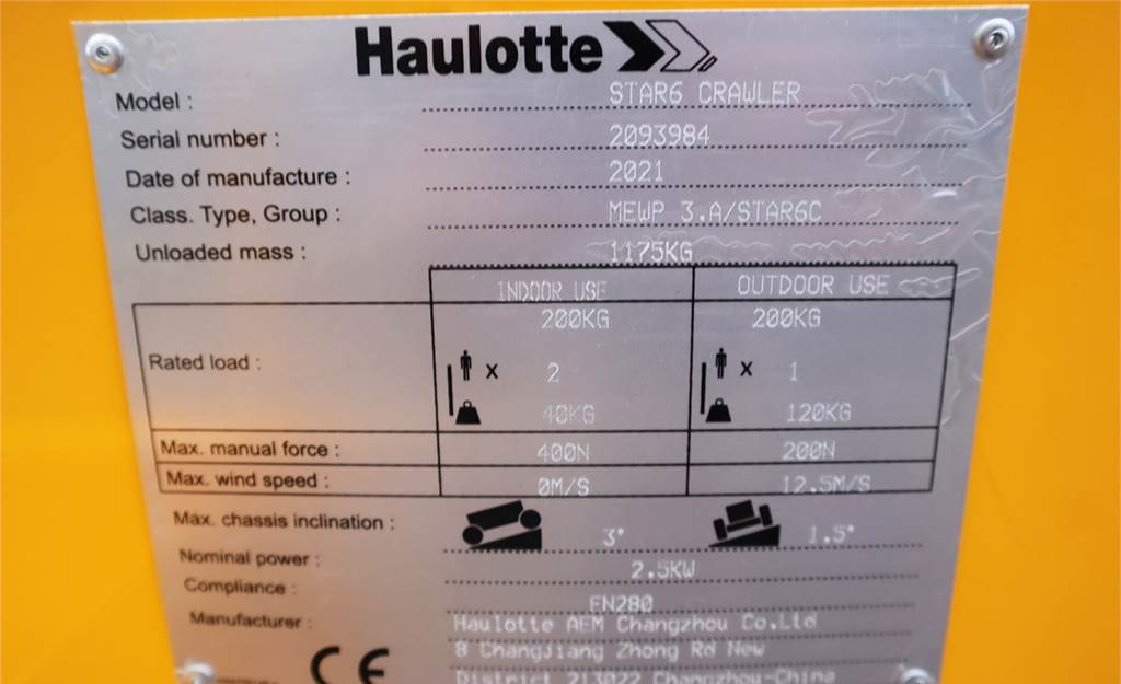 Articulated boom Haulotte STAR 6 CRAWLER Valid inspection, *Guarantee! Non M: picture 6
