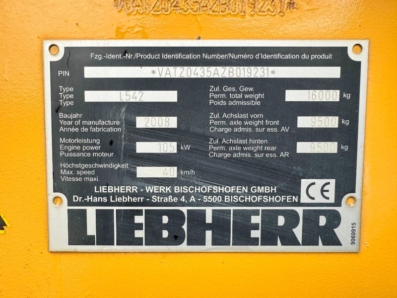 Wheel loader Liebherr L542 - German Machine / CE + EPA: picture 18