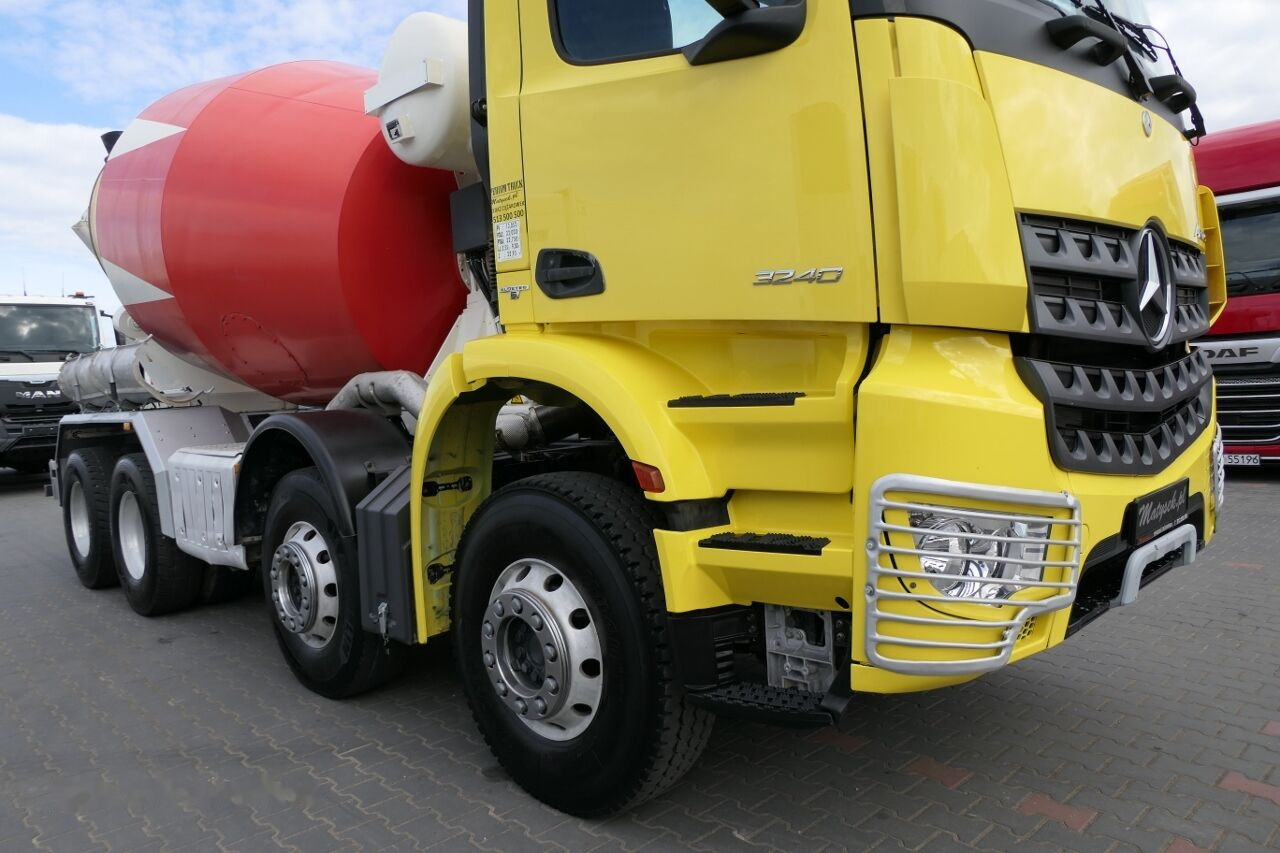 Concrete mixer truck Mercedes-Benz AROCS 3240 / GRUSZKA 9m3 / LIEBHERR / BETONOMIESZARKA EURO 6 /: picture 12