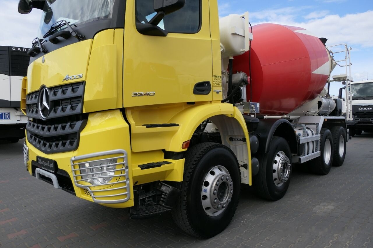 Concrete mixer truck Mercedes-Benz AROCS 3240 / GRUSZKA 9m3 / LIEBHERR / BETONOMIESZARKA EURO 6 /: picture 13