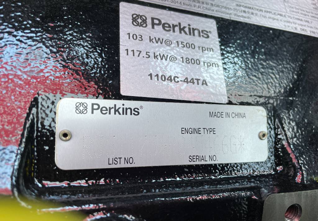 Generator set Perkins 1104C-44TA - 110 kVA Generator - DPX-19806: picture 14