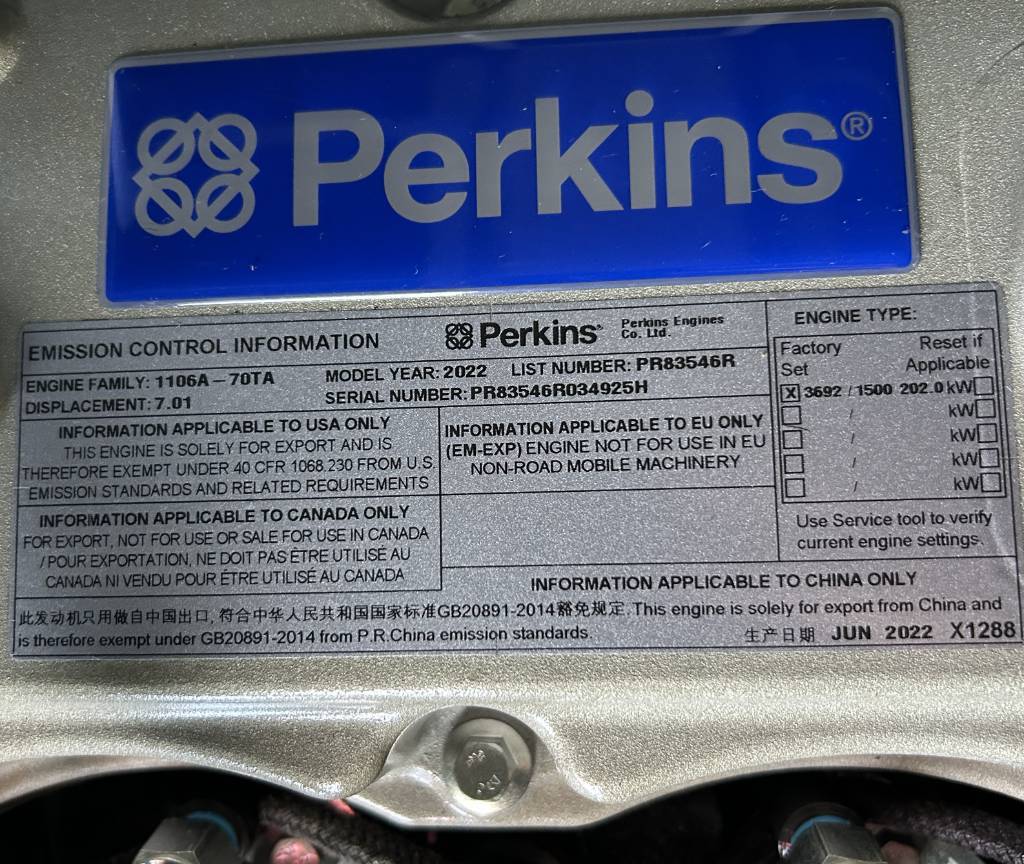 Generator set Perkins 1106A-70TAG4 - 220 kVA Generator - DPX-19809: picture 16