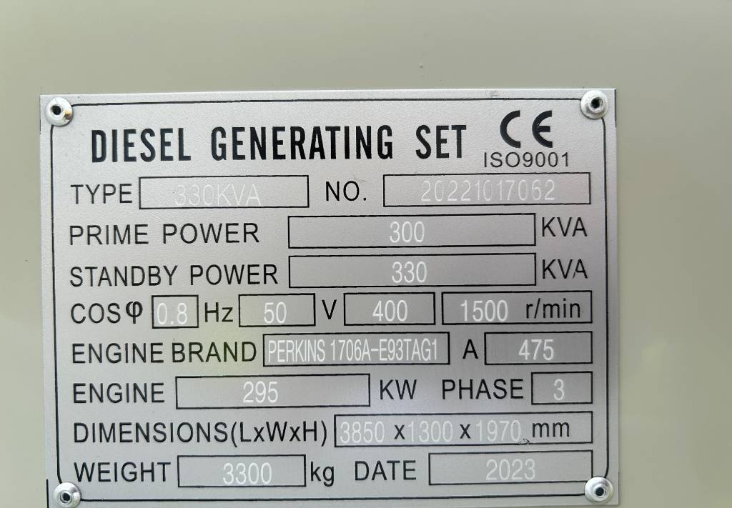 Generator set Perkins 1706A-E93TAG1 - 330 kVA Generator - DPX-19811: picture 4