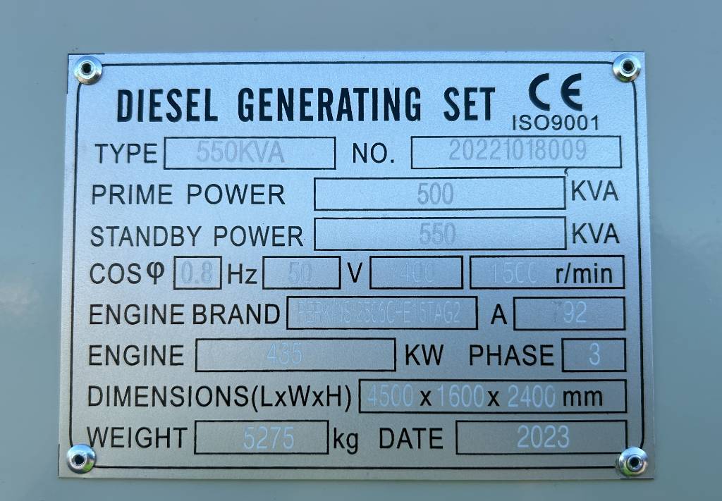 Generator set Perkins 2506C-E15TAG2 - 550 kVA Generator - DPX-19814: picture 4