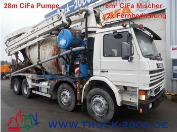Concrete pump truck Scania 113 G 360 28m CiFa 4 Mast Pumpe+8m³CiFa Mischer: picture 1