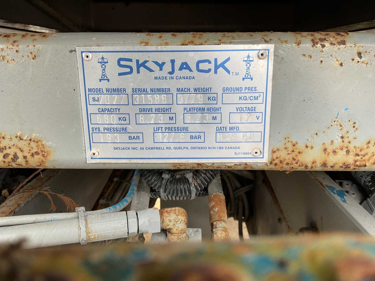Aerial platform Skyjack SJ7027: picture 20