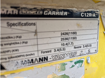 Dumper Yanmar C12R-A Rupsdumper Yanmar Diesel 1500uur: picture 3