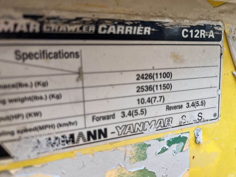 Dumper Yanmar C12R-A Rupsdumper Yanmar Diesel 1500uur: picture 3