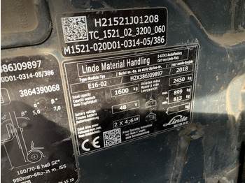 Electric forklift Linde E16-02: picture 4