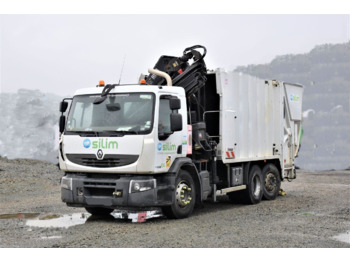 Garbage truck Renault Premium 320DXI*Müllwagen + HIAB 166E-3HIDUO/FUNK: picture 1
