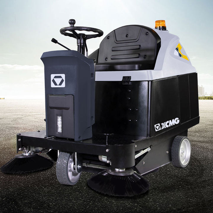 New Industrial sweeper XCMG Official XGHD100 Outdoor Street Electric Power Floor Sweeper Washing Machines For Road Leaf Dust Garbage Cleaning: picture 6