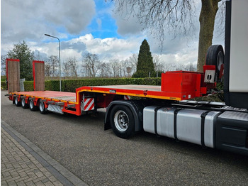 Low loader semi-trailer Demarko 4N Tele 4 Achs Semie Tieflader: picture 1