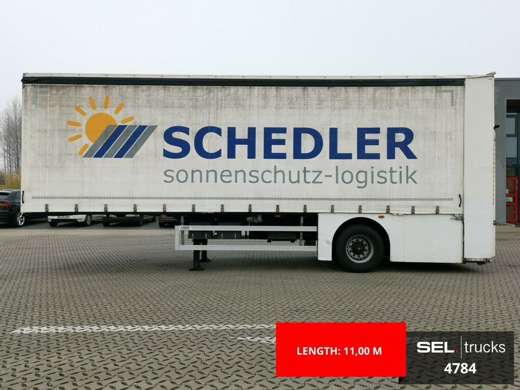 Curtainsider semi-trailer Fellechner SF11-L21/1 Achs/hydr. Zwangsgelenkt: picture 9