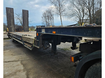 Low loader semi-trailer Hoffmann Tieflader 1 Achser mit Radmulden und Rampen: picture 1