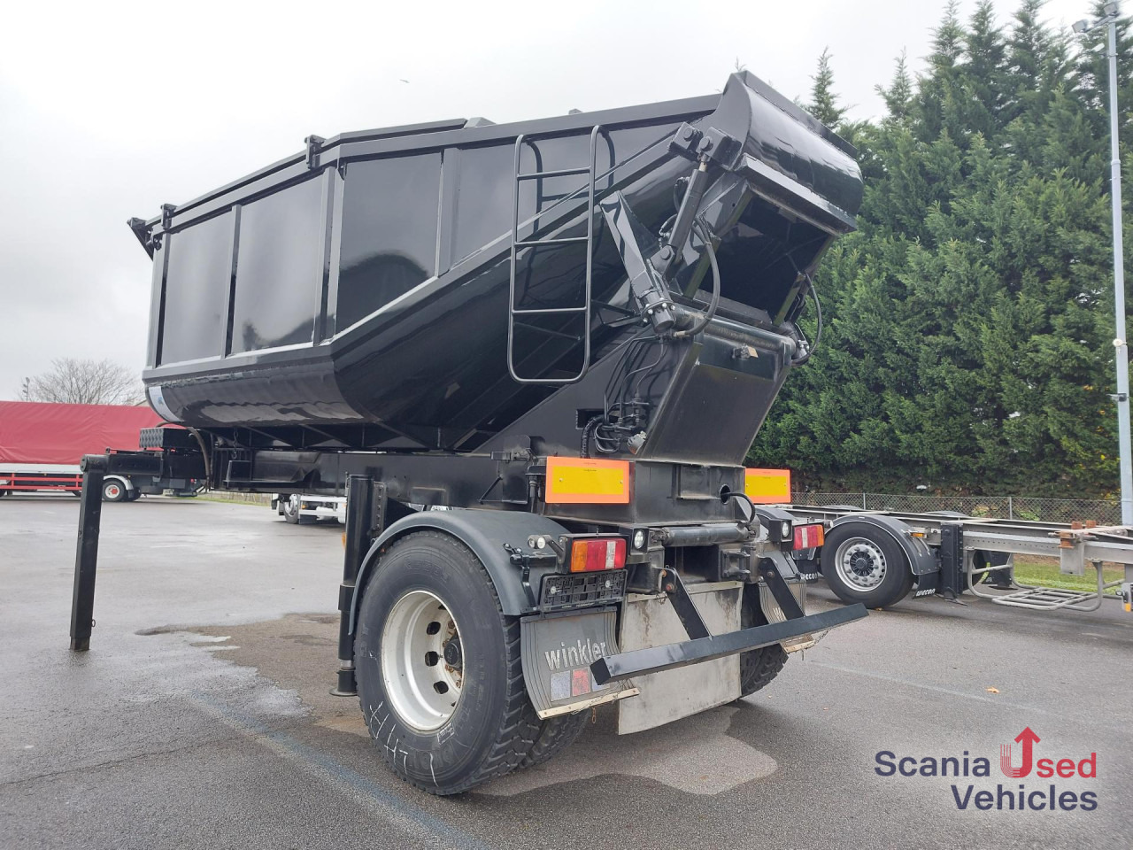 Tipper semi-trailer, Construction machinery IFE Asphalt-Mulde isoliert TÜV 10-2024: picture 12