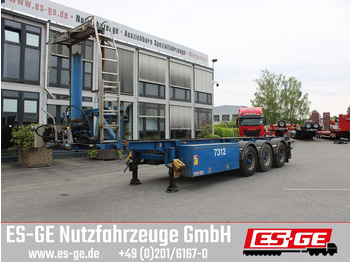 Container transporter/ Swap body semi-trailer LAG 3-Achs-Kipp-Containerchassis: picture 2
