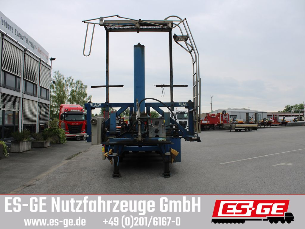 Container transporter/ Swap body semi-trailer LAG 3-Achs-Kipp-Containerchassis: picture 8
