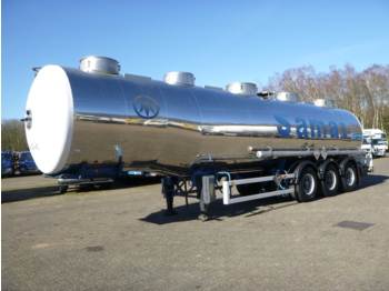Tank semi-trailer for transportation of chemicals Magyar Chemical tank inox 33 m3 / 1 comp: picture 1