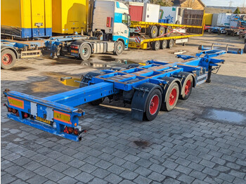 Container transporter/ Swap body semi-trailer Pacton T3-010 MULTI 3-Assen BPW - LiftAs - 20FT tank - All Connections - 2 UNITS - (O1378): picture 1