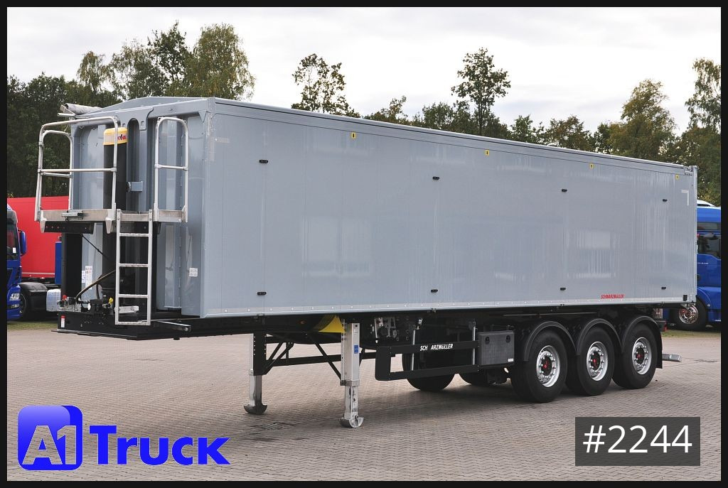 Tipper semi-trailer SCHWARZMUELLER 57m³, Kipper 136tkm Kombitür: picture 11