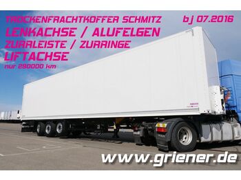Closed box semi-trailer Schmitz Cargobull SKO 24/ LENKACHSE /LIFTACHSE / ALUFELGEN / ZURR: picture 1