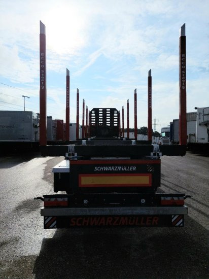 New Timber semi-trailer for transportation of timber Schwarzmüller S1 Rungenauflieger 6 Rungenpaare, SAF-Achsen, Liftachse,: picture 3