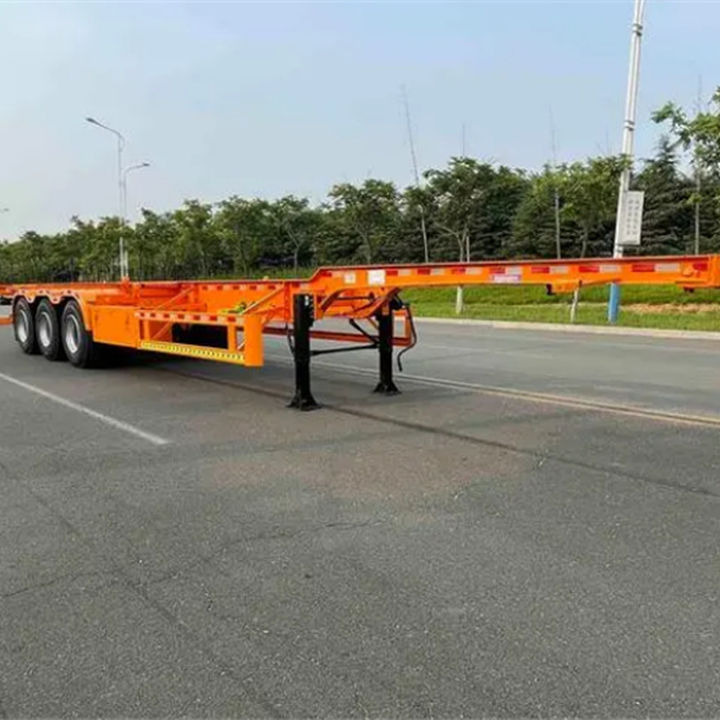 Container transporter/ Swap body semi-trailer XCMG Official 20ft 40ft Skeleton Container Chassis Semi Trailer: picture 4