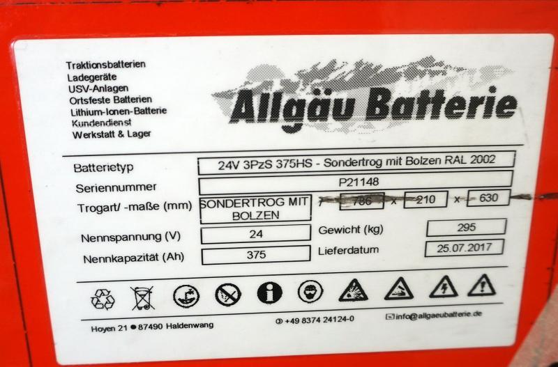 Battery ALLGÄU BATTERIE 24 Volt 3 PzS 375 Ah: picture 5