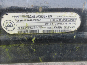 Axle and parts for Truck BPW SKHSM 9010 ECO-P SB 3745 BPW AS: picture 5