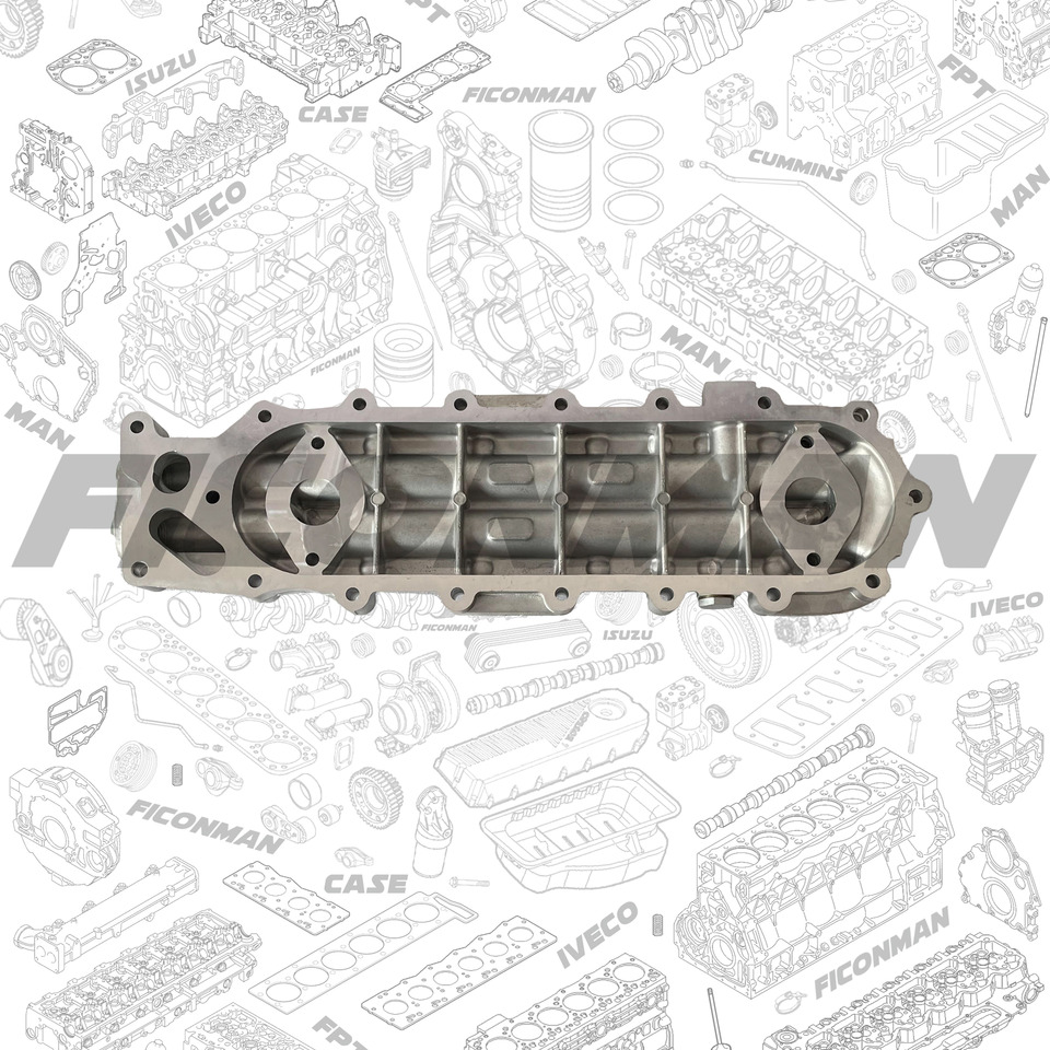 Engine and parts for Truck FPT IVECO CASE Cursor9Bus F2CFE612D*J231/F2CFE612A*J098 5802748674 Oil radiator cover 5802269666: picture 2