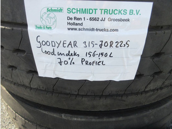 Tire for Truck Goodyear 315-70R 22,5 GOODYAER LOODINDEKS 156-150 PROFIEL 70%: picture 2