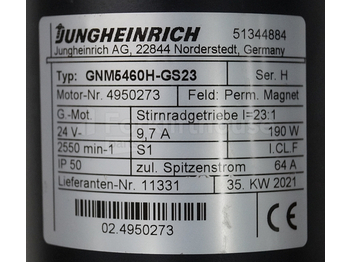 Engine for Material handling equipment Jungheinrich 51344884 Steering motor 24V type GNM5460H-GS23 sn 4950273: picture 2