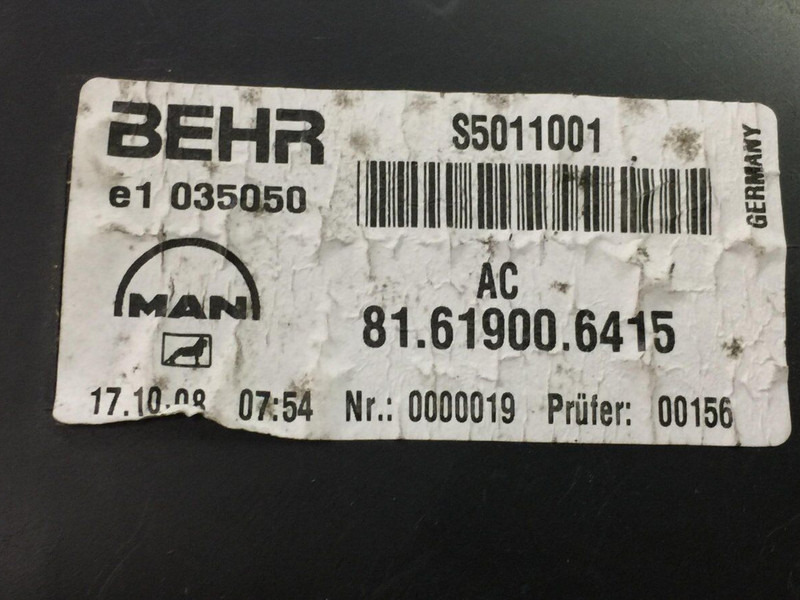 Blower motor MAN MAN, BEHR TGX 26.440 (01.07-): picture 7