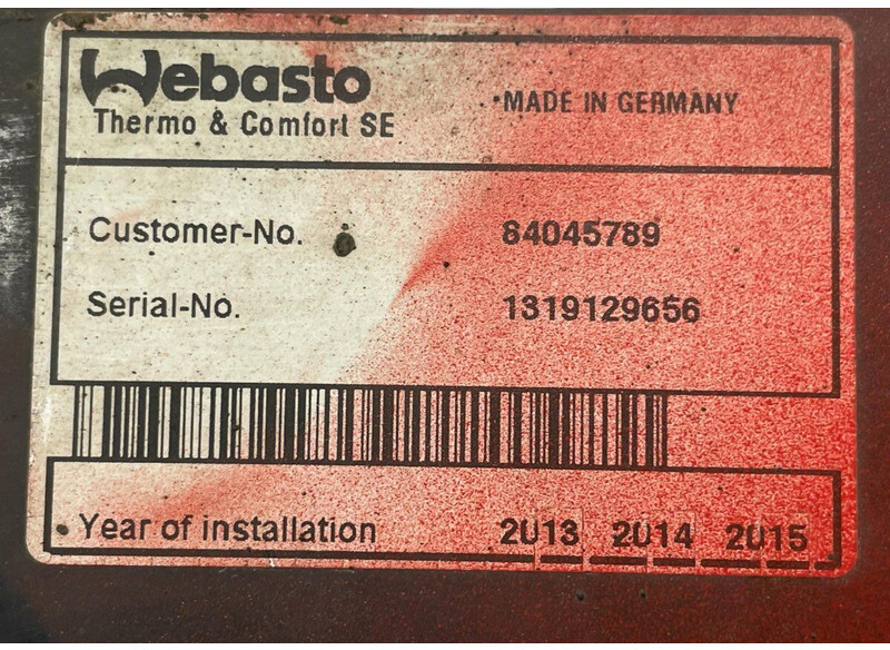 Heating/ Ventilation Volvo VOLVO, WEBASTO FH16 (01.93-): picture 5