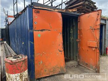 Shipping container 20' x 8' Steel Container (Door Broken) (Sold Offsite - to be collected from Friel Construction Newtack Farm, Walsall Road, Great Wryley, WS6 6AP no later than 2 weeks after auction): picture 1