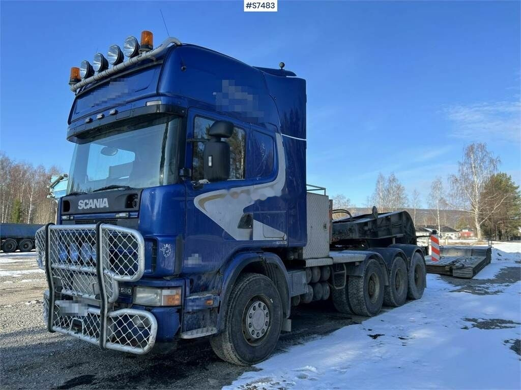 Tractor unit Scania 164 G , 8X4*4, 580 with machine trailer, Tridem: picture 17