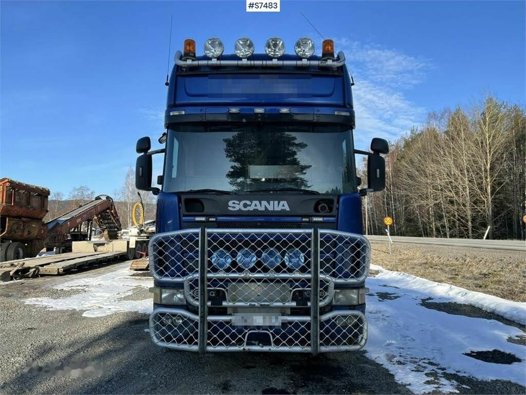 Tractor unit Scania 164 G , 8X4*4, 580 with machine trailer, Tridem: picture 7