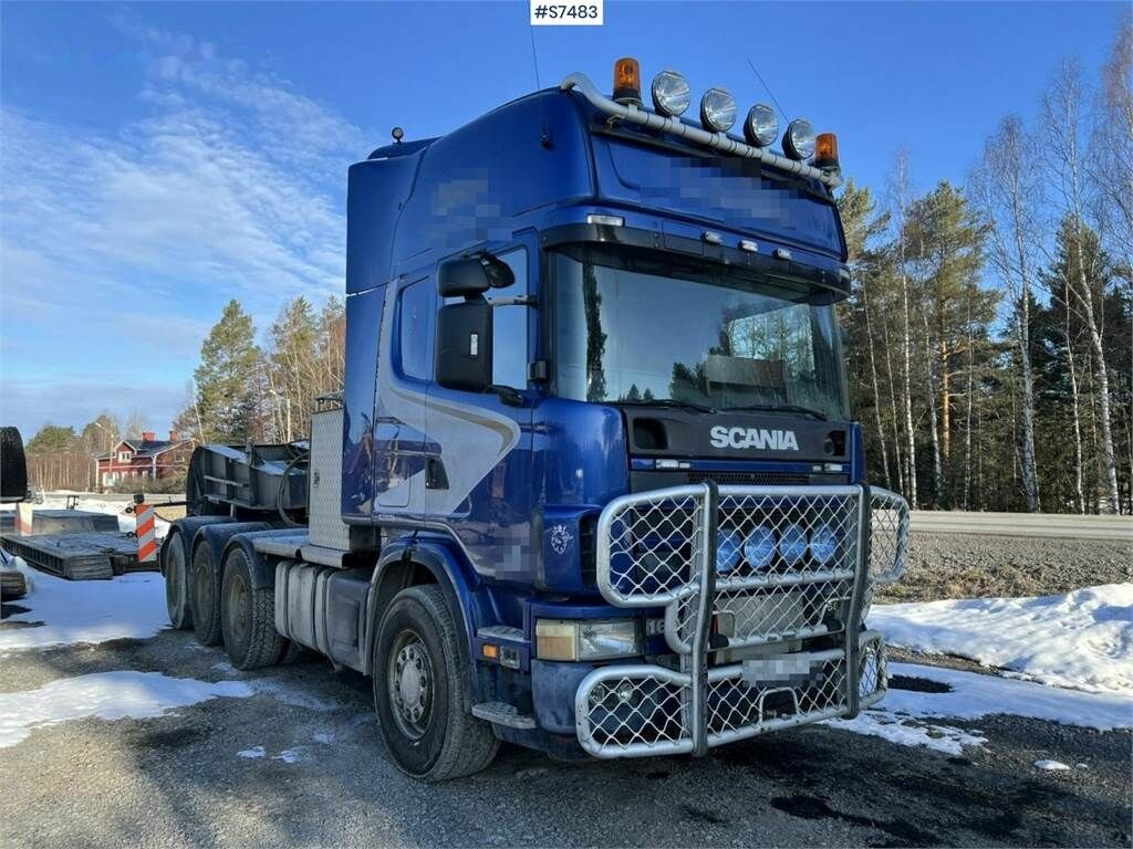 Tractor unit Scania 164 G , 8X4*4, 580 with machine trailer, Tridem: picture 8
