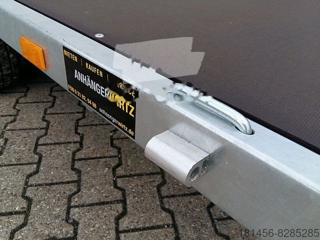 New Dropside/ Flatbed trailer Eduard 3000kg 406x220cm flach niedrig 56cm Ladekante: picture 6